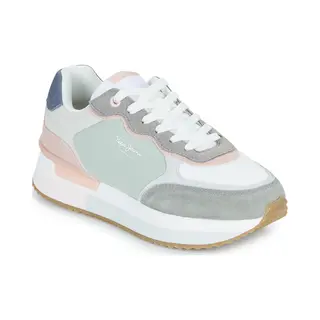 Pepe Jeansvoor Vrouwen. PLS60034 Rusper Klasse Groen Leren Schoenen (41), Plat, Veters, Casual