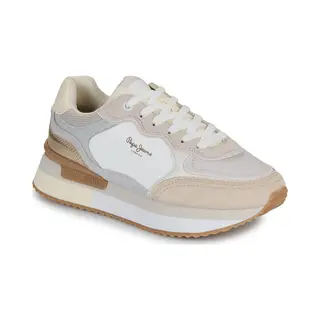 Pepe Jeans Sneakers Laag 'Rusper Racer' Beige / Lichtgrijs / Wit