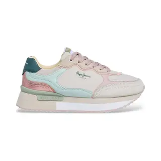 Pepe Jeans For Woman. PLS600041 Rusper Racer Multicoloured Shoes (39), Flat, Laces, Casual, Multicolor