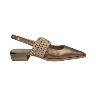 Hispanitasvoor Vrouwen. HV264866 Starmet Taupe Leren Sandalen (39), Leer, Plat, 1 Tot 3 Cm, Geen, Casual, Feest, Klassiek