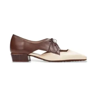 Hispanitas For Woman. BHV264628 Soho Elegant Brown Leather Shoes (37), 1 To 3 Cm, Laces, Casual, Party, Classic