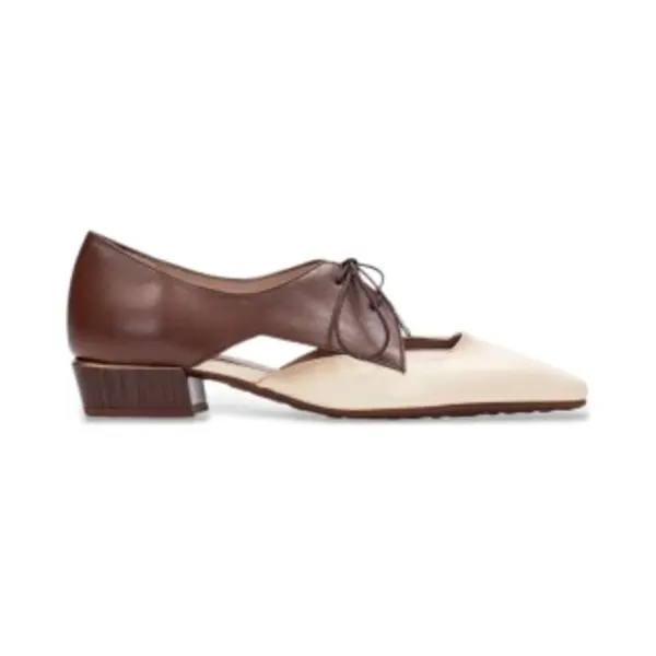 Hispanitas For Woman. BHV264628 Soho Elegant Brown Leather Shoes (37), 1 To 3 Cm, Laces, Casual, Party, Classic thumbnail