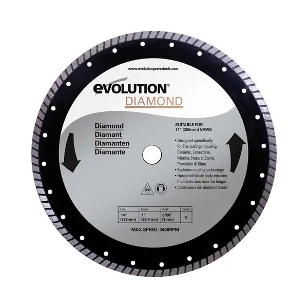 Evolution RAGEBLADE355DIAMOND 355mm Diamond Blade thumbnail