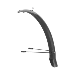 Eurofender Voorspatbord 28" - Compact Lampo-systeem - Mat Zwart - 58 Mm Breed