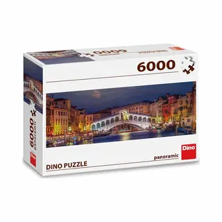 Dino Legpuzzel Panorama Rialtobrug Venetië 6000 Stukjes Landschap.