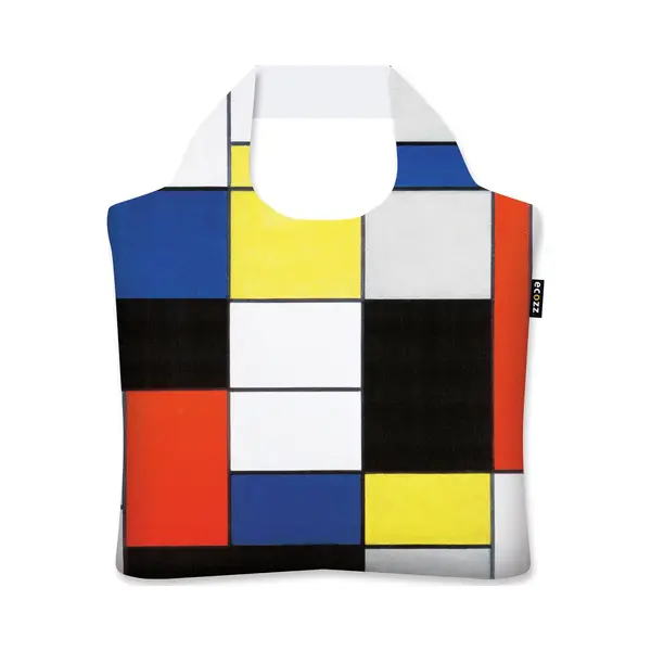 Mondrian Ecozz Tas - Composition A - Piet Mondriaan - Met Rits - 46x41 Cm thumbnail