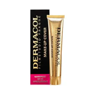 Dermacol - Full Coverage Matte Foundation With Spf 30, Waterproof Foundation For Oily Skin, Acne, & Under Eye Bags, Long-Lasting Makeup, 30g - Shade