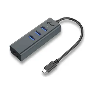 i-tec Metal Usb-C Hub 3 Port + Gigabit Ethernet Adapter