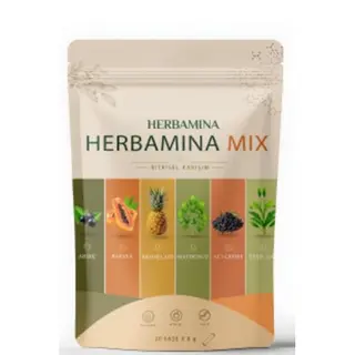 Carsi24 Herbamina Mixed Herbal Tea Powder 20 Sachets (8 G X 20) – Natural Herbal Tea Blend – Instant Dissolvable Botanical Tea – 160 G Total