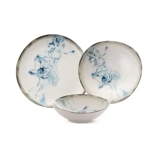 Asir - Dinerset - 24 Stuks - Veelkleurig - 25 X 25 X 2 Cm