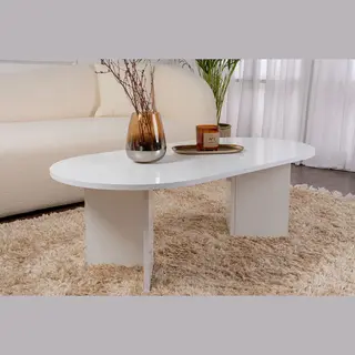 Hanah Home Asir - Salontafel - Wit - 119 X 60 X 40 Cm (L X B X H)