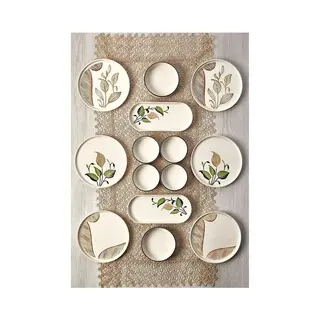 Asir - Ontbijtset - 14-delige Keramische Set - Veelkleurig