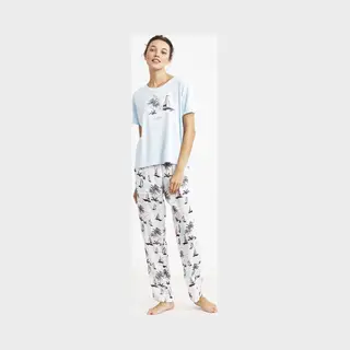 Nautica - Dames Pyjama Set, Korte Mouwen - M