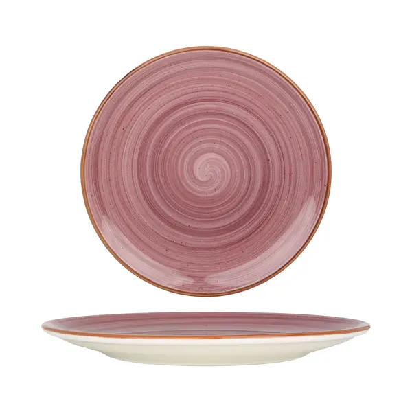 Bonna Dinerbord - Aura Blackberry - Porselein - 25 Cm - Set Van 6 thumbnail