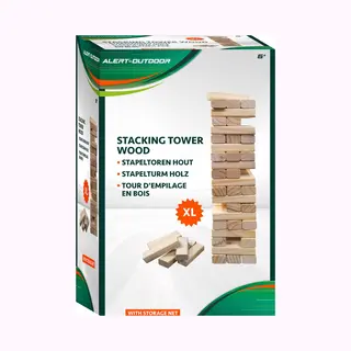 Alert - Stapeltoren Xl - Hout Met Handig Opbergnet