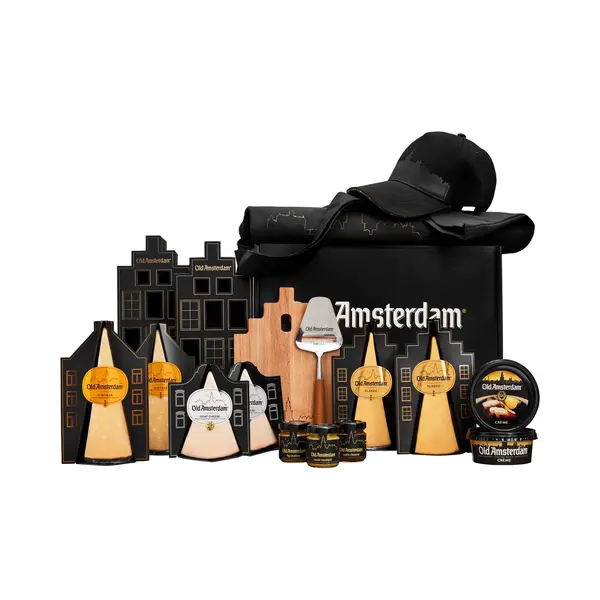 Old Amsterdam Fan Box – Compleet Kaaspakket Met 5 Kazen, Kaasplank & Chutneys – Geschenkset thumbnail