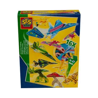 Ses Creative Vliegtuigjes Vouwen - voor 16 vliegtuigen - met stickers