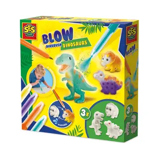Ses Creative Blow airbrush pens - Dinosaurs 3x