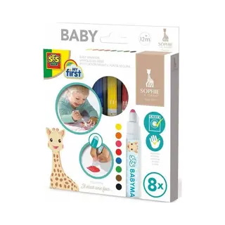 Ses Creative My First Sophie la Girafe - Babymarkers - stiften - veilige dop - makkelijk uitwasbaar