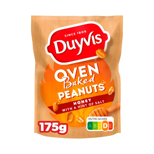 Gebratene Honigerdnüsse | Duyvis | Ofengebratener Erdnusshonig | Gesamtgewicht 175 Gramm thumbnail