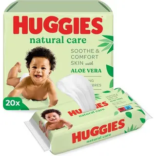 Huggies - Natural Care - Billendoekjes - 1120 Babydoekjes - 20 X 56