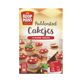 Koopmans Paddenstoelcakejes - Mix Voor 13 Cakejes En Cupcakes - 220 Gr