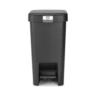 Brabantia StepUp Prullenbak - Pedaalemmer - 10 Liter - Dark Grey