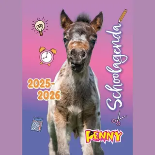 Penny Schoolagenda - Schoolagenda 2025-2026 - Agenda 2025-2026 - Paarden Spullen - Schoolspullen - Meisjes - Meisje - Cadeau - Kinderen - Bff -