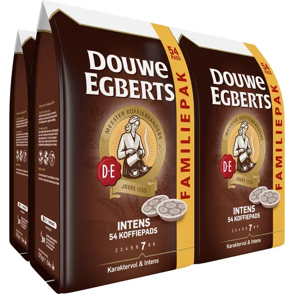 Douwe Egberts Intens Koffiepads - 4 X 54 Pads thumbnail