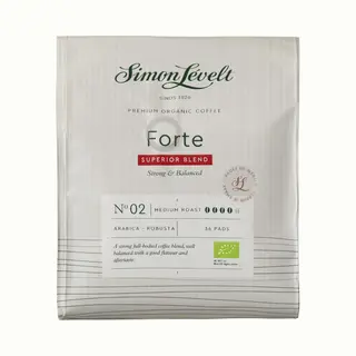 Simon Lévelt | Forte Premium Organic Coffee - 36 Koffiepads