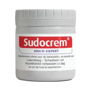 Sudocrem Huidbescherming 125 Gram Sudocrem - Wit - Creme - Zinkzalf Beschermt De Huid Als Ook Beschadigde Huid