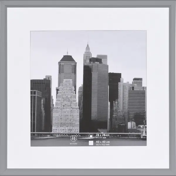 Fotolijst - Henzo - Metallica - Fotomaat 40x40 Cm - Zilver thumbnail
