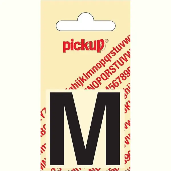 Pickup Plakletter Helvetica 40 Mm - Zwart M thumbnail