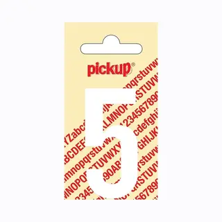 Pickup Plakcijfer Nobel 60 Mm Wit 5 - 310120605