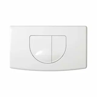 Plieger Main Bedieningspaneel – Bedieningspaneel Toilet – 2 Knoppen – Bedieningspaneel Wit