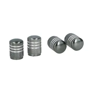 Dunlop Ventieldoppen Av Aluminium Zilvergrijs 4 Stuks