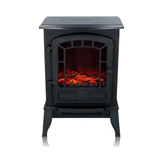 Classic Fire Sfeerhaard Elektrisch Torino - Electrische Haard Met Verwarming, Bedieningspaneel En Timer - Kachel Elektrisch Met Led Vlammen - 2000W-