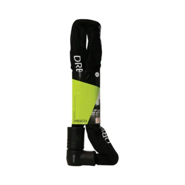 Dresco 5250219 fietsslot Zwart, Wit 900 mm Kettingslot thumbnail