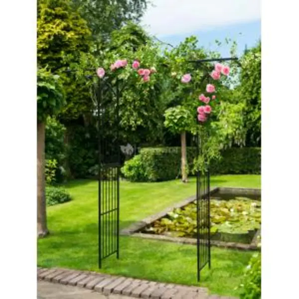 Nature - Rozenboog - H232 X 114 X 66cm - Zwart - Metaal thumbnail