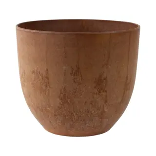 Artstone Ter Steege Plantenpot - Terra Bruin - Kunststof - 33 X 29 Cm - Met Drainagesysteem