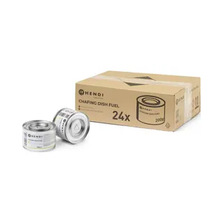 Hendi Brandpasta Blik, Gemaakt Van Natuurlijke (bio) Ethanol Alcohol, Brandduur ± 3 Uur, Roet En Geurloos, Brandgel, Vuurpasta, Voor Chafing Dish, 24