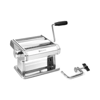 Hendi Pastamaschine, Manuell, Für Die Zubereitung Von Frischer Pasta, Teigbreite, Bis Zu 140mm, 7 Stufig Einstellbar, 0, 2-2, 5mm, Teigroller,