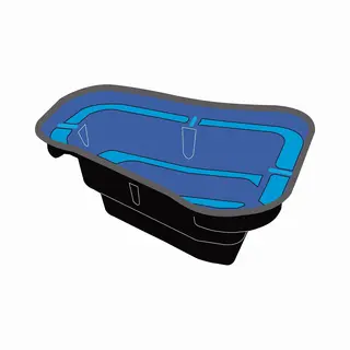Ubbink Fertigteich Start 250, BxLxH, 105x133x46 Cm, 250 L