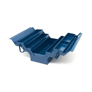 Erro Gereedschapskist Metaal 5-delig - Gereedschapskoffer - 21x21x43 Cm - Blauw