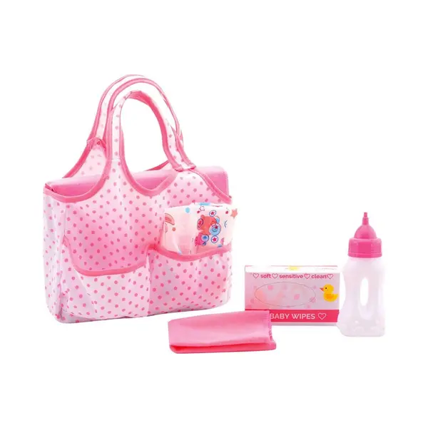 John Toys - Baby Rose - Luiertas Voor Pop Met Accessoires thumbnail