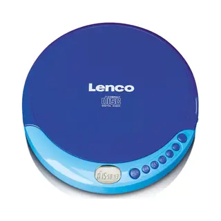 Lenco Cd-011 Draagbare cd-speler Blauw