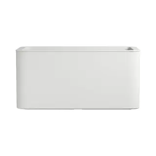 Florus Jive Terrace Bloempot Voor Binnen En Buiten, 78 X 39 X 37, 2 Cm, Wit/wit