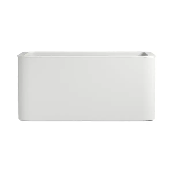 Florus Jive Terrace Bloempot Voor Binnen En Buiten, 78 X 39 X 37, 2 Cm, Wit/wit thumbnail