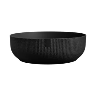 Elho Jazz Bowl 28 Decoratieve Plantenbak Voor Binnen, 100% Gerecycled Kunststof, Ø 27, 5 X H 9, 0 Cm, Zwart/Living Black