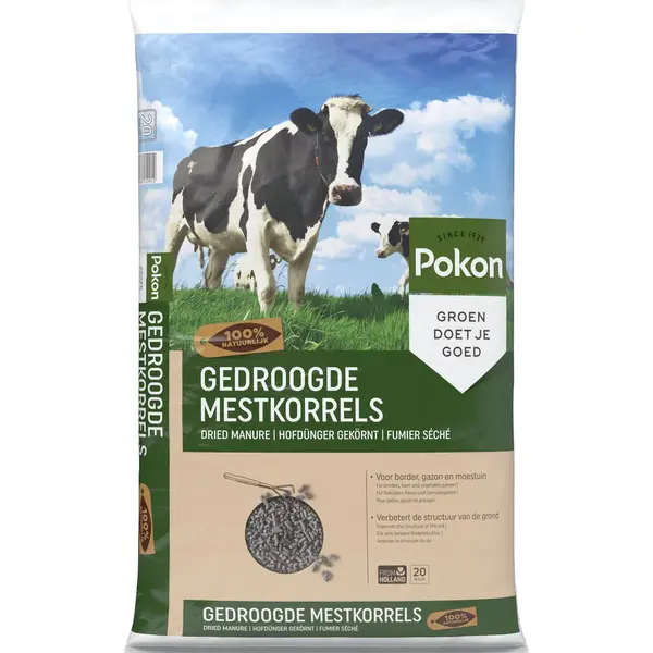 Pokon Gedroogde Mestkorrel - 20kg - Meststof - Geschikt Voor 40m2 Tot 100m2 thumbnail